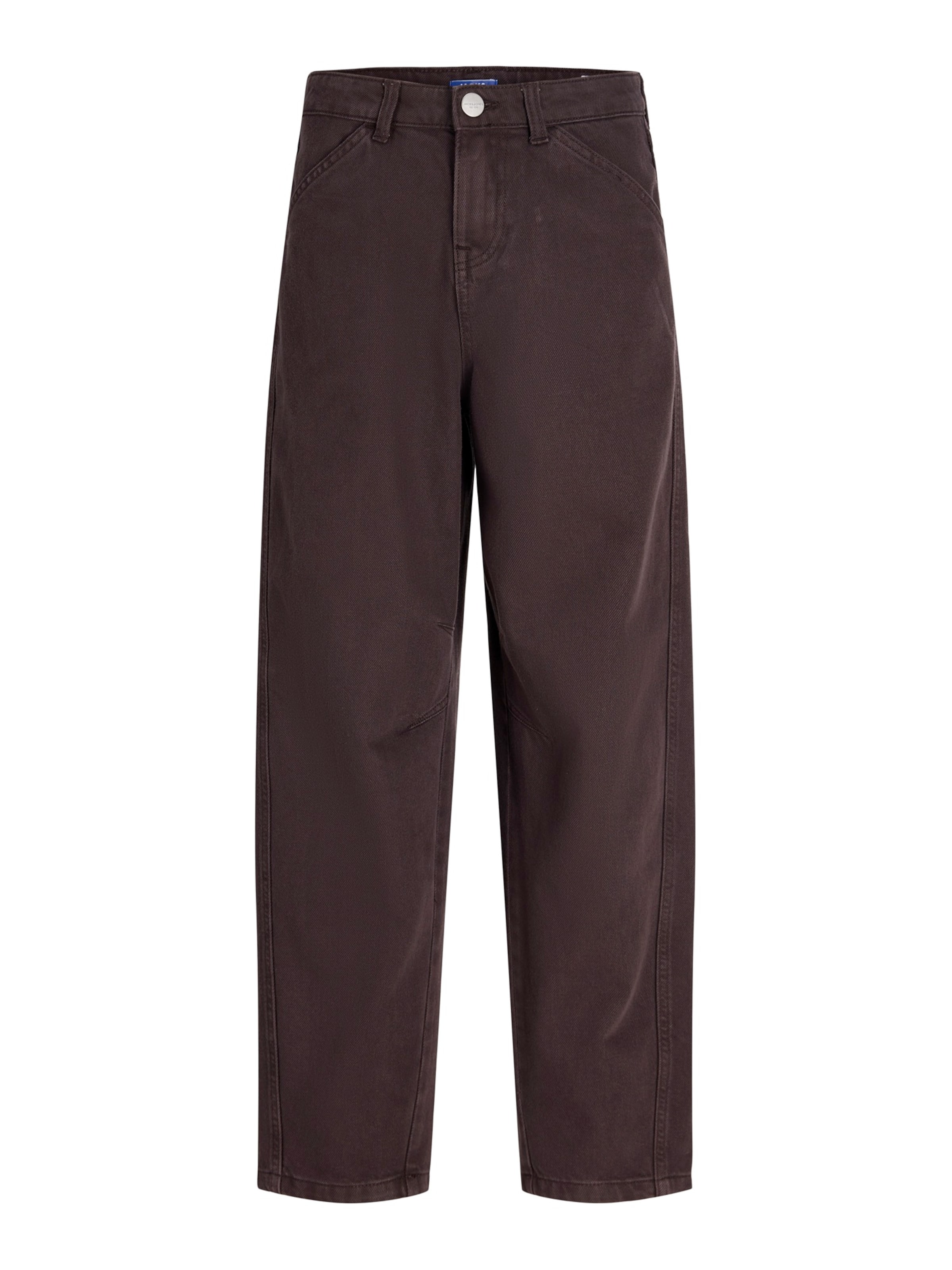 Jack & Jones Junior Barrel Pants 'JPSTEVAN' in Brown: front