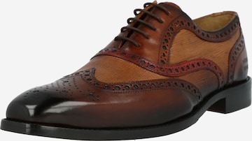 MELVIN & HAMILTON - Zapatos con cordón 'Leonardo 21' en marrón: frente