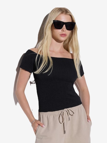 No Matter What Bluse in Schwarz: Vorderseite