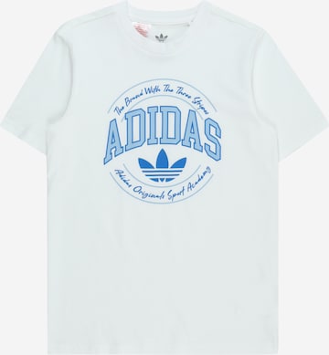 balts ADIDAS ORIGINALS T-Krekls: no priekšpuses