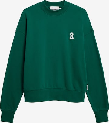Sweat-shirt 'Alizaa' ARMEDANGELS en vert : devant
