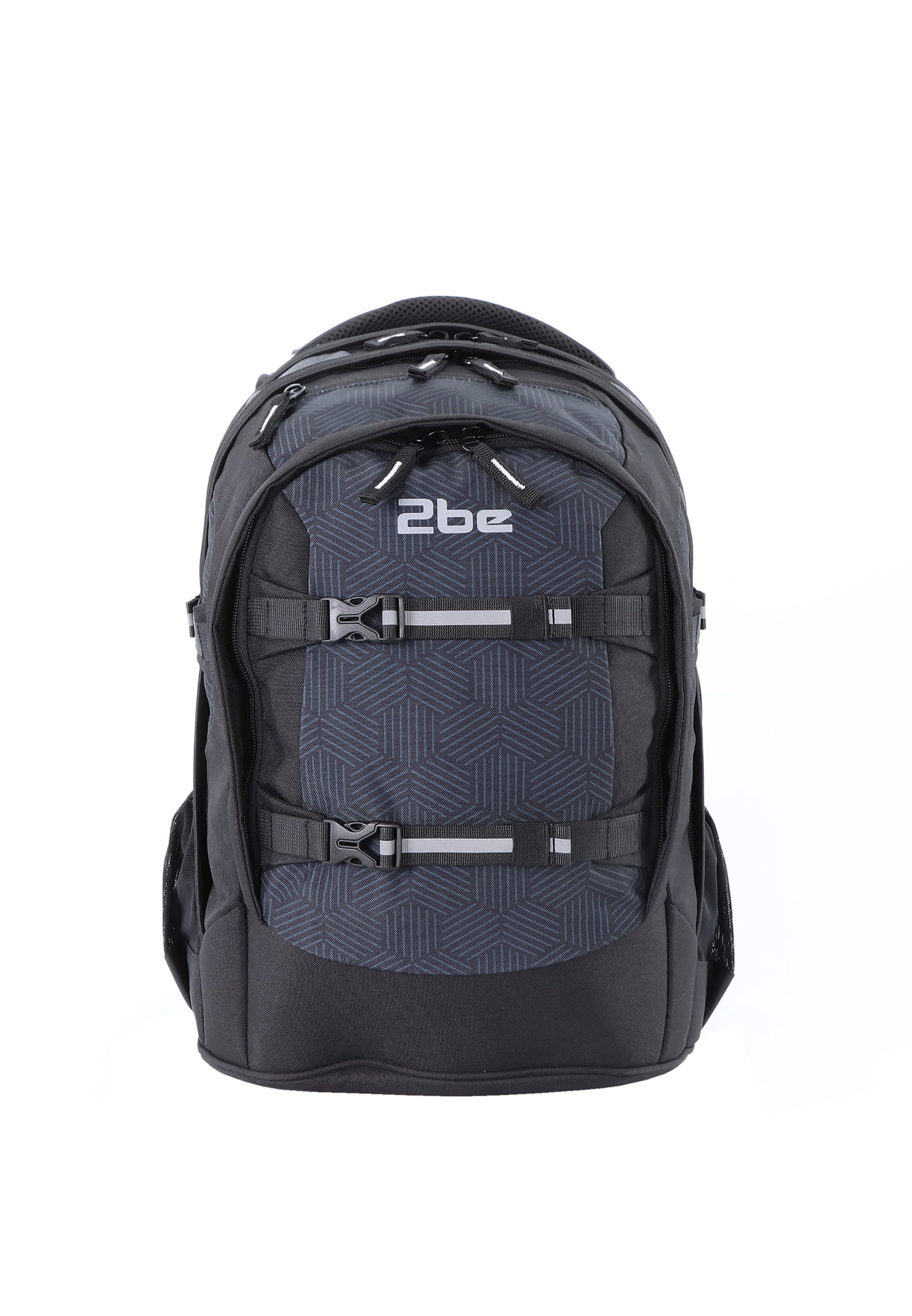 2be Backpack in Grey: front
