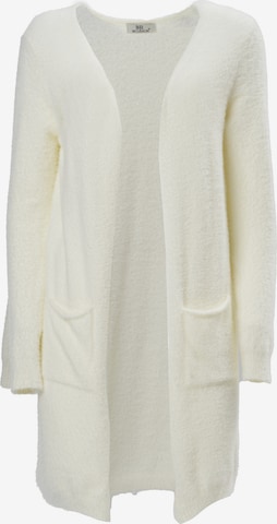 Influencer Knit Cardigan in White: front