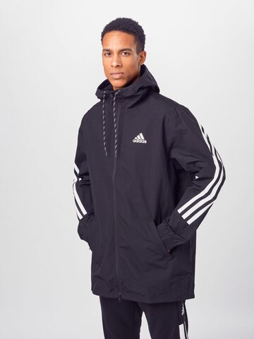 ADIDAS SPORTSWEAR Skinny Jacke in Schwarz: predná strana