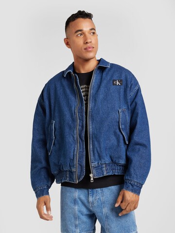 Calvin Klein Jeans Jacke in Blau: Vorderseite