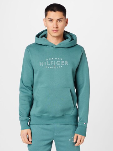 TOMMY HILFIGER Sweatshirt in Blauw: voorkant