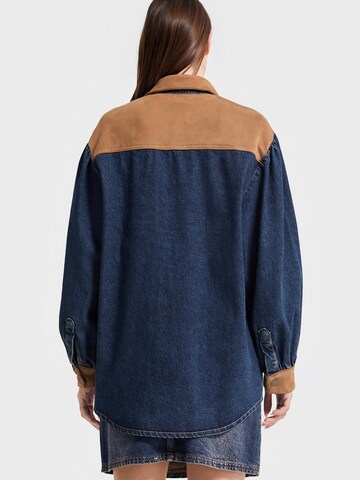 IT'S BASIC Oversized shirt 'Oversized Denim Shirt' in Blue