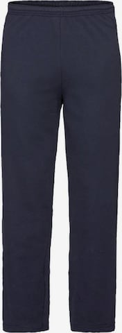 Loosefit Pantalon 'Lightweight sweatpants without elastic cuffs' FRUIT OF THE LOOM en bleu : devant