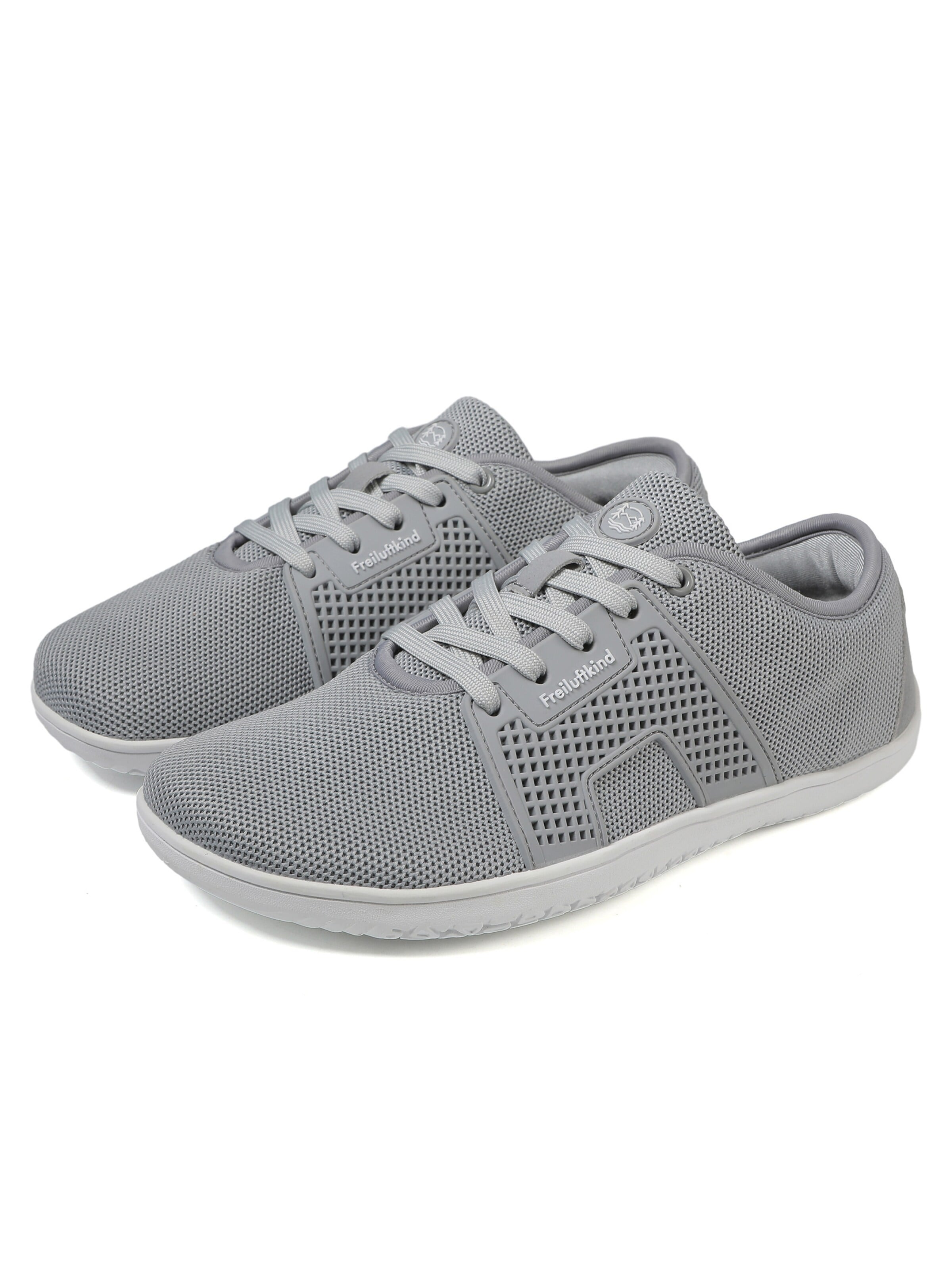 Freiluftkind Sportlicher Schnürschuh 'Freiluftkind® Hokkaido'‌‌‌‌‌‌‌‌ in Grau: Vorderseite