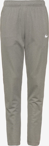 NIKE Workout Pants 'POLY' in Grey: front