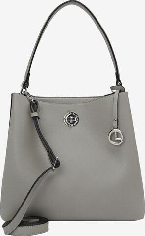L.CREDI Handbag 'Filippa' in Grey: front