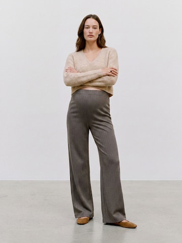 MAMALICIOUS - Pierna ancha Pantalón 'MLTonia' en marrón
