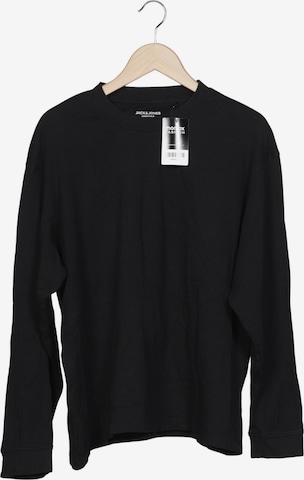 JACK & JONES Langarmshirt L in Schwarz: Vorderseite