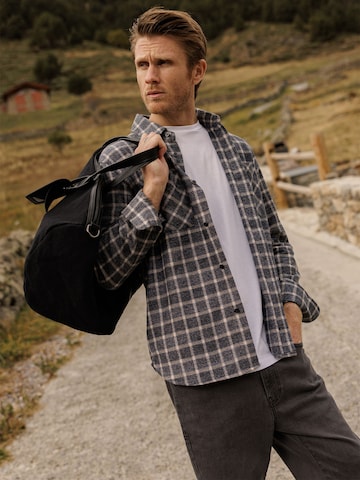 DAN FOX APPAREL Regular fit Skjorta 'Daniel' i grå