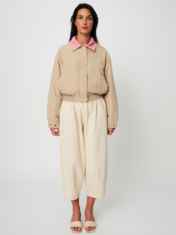 Crās Regular Housut ' Hiddencras ' värissä beige: etupuoli