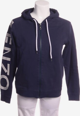 KENZO Sweatshirt & Zip-Up Hoodie in S in Blue: front