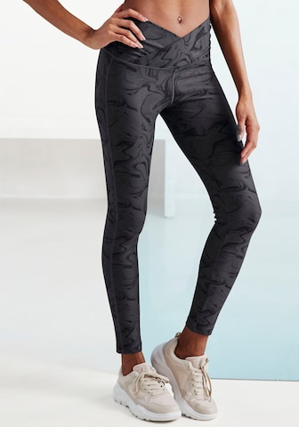 LASCANA ACTIVE Skinny Workout Pants in Black