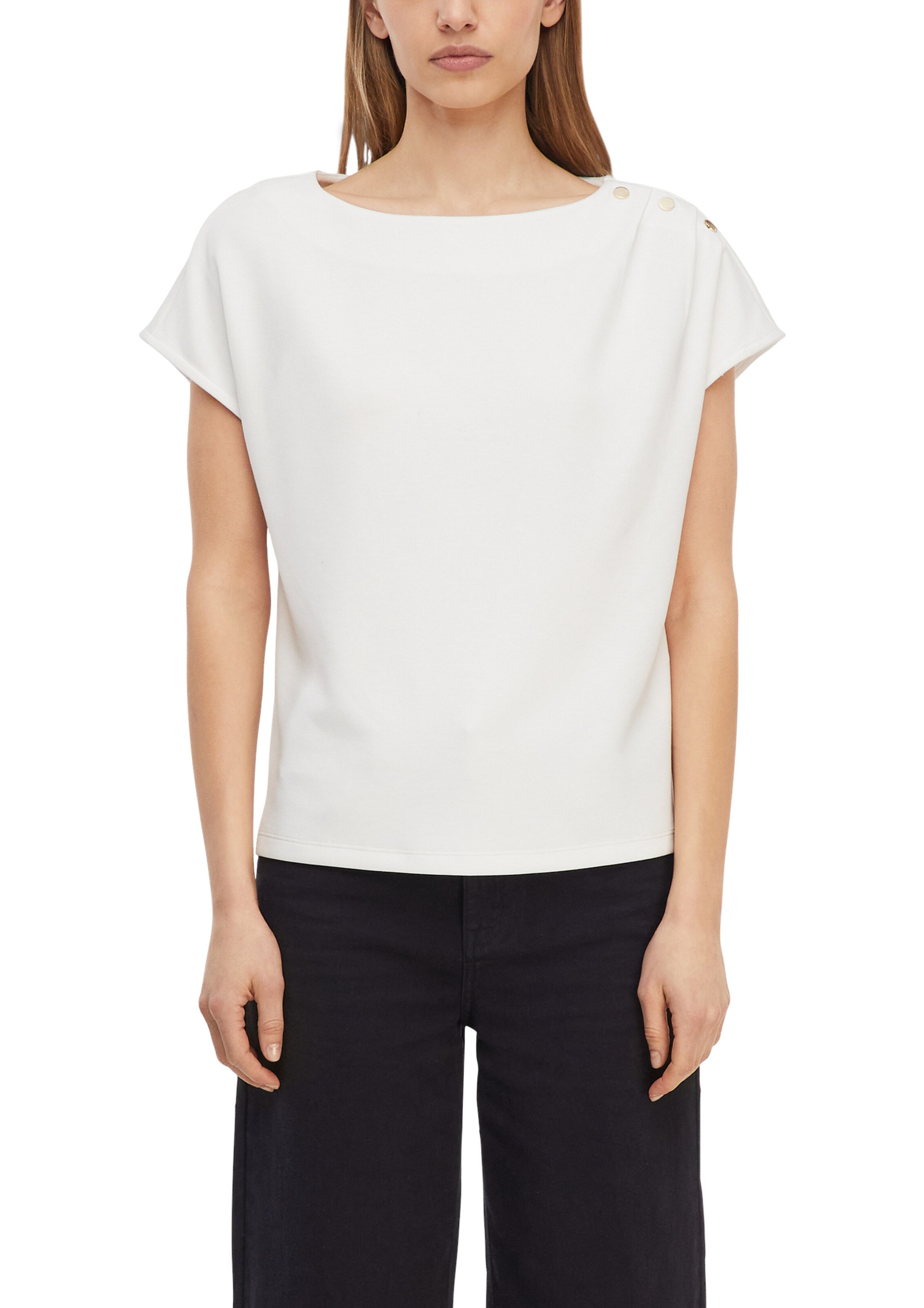COMMA T-Shirt in Weiß