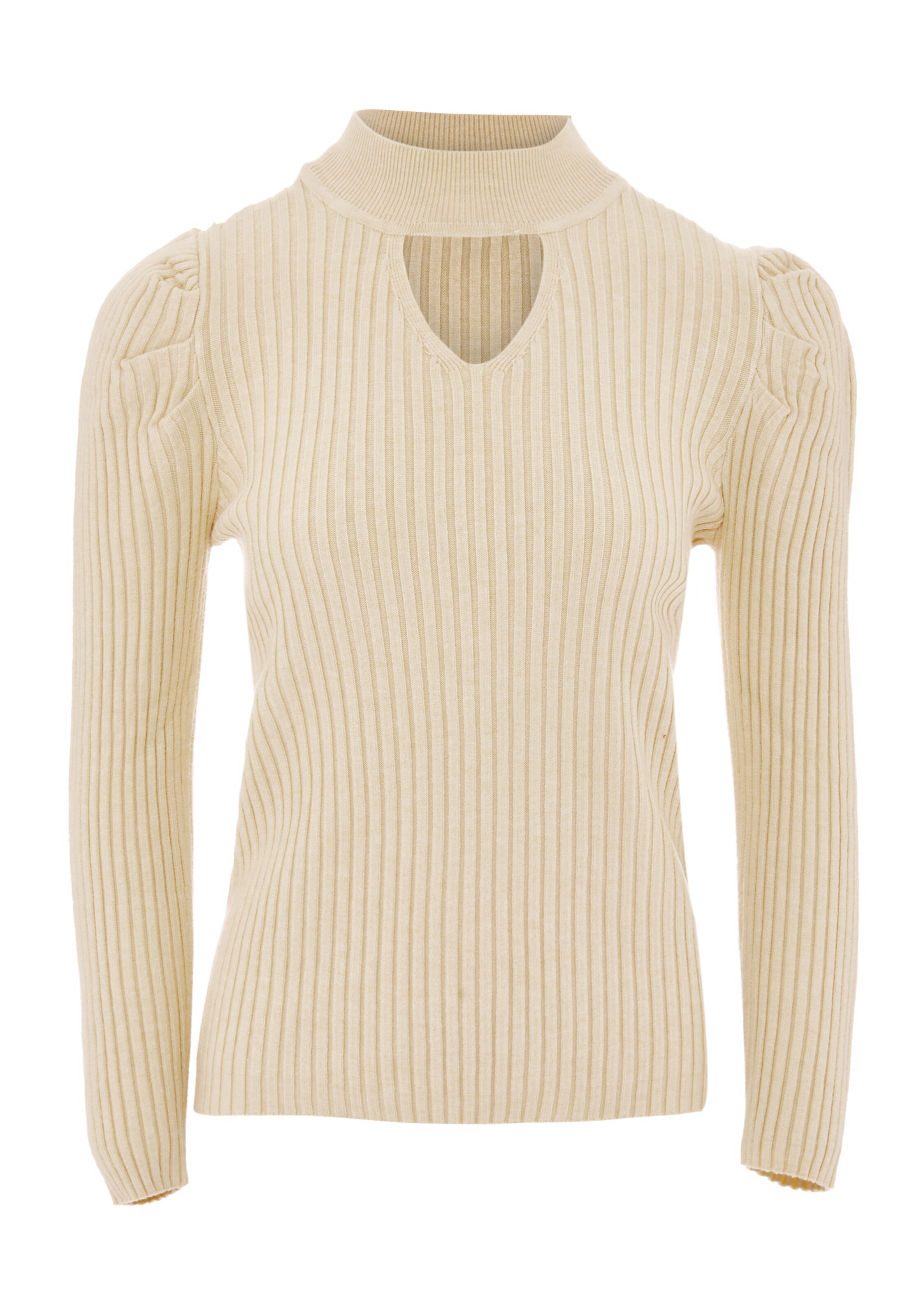 NAEMI Sweater in Beige: front
