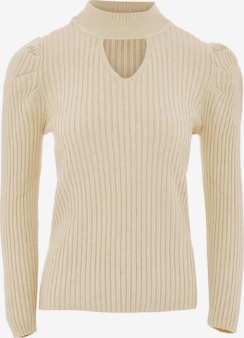 NAEMI Sweater in Beige: front