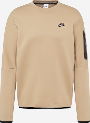 Nike Sportswear Sweatshirt in Beige: front