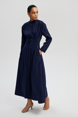 Touche Prive Jurk in Blauw: voorkant