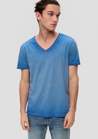 QS T-Shirt in Blau: Vorderseite