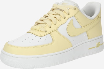 Nike Sportswear Platform trainers 'W AIR FORCE '07' in Yellow: front