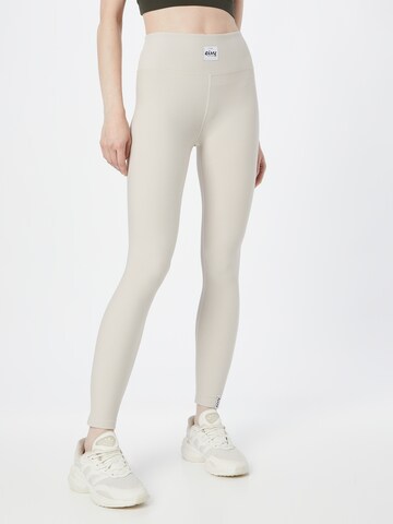 Eivy Skinny Workout Pants 'Icecold' in Beige: front