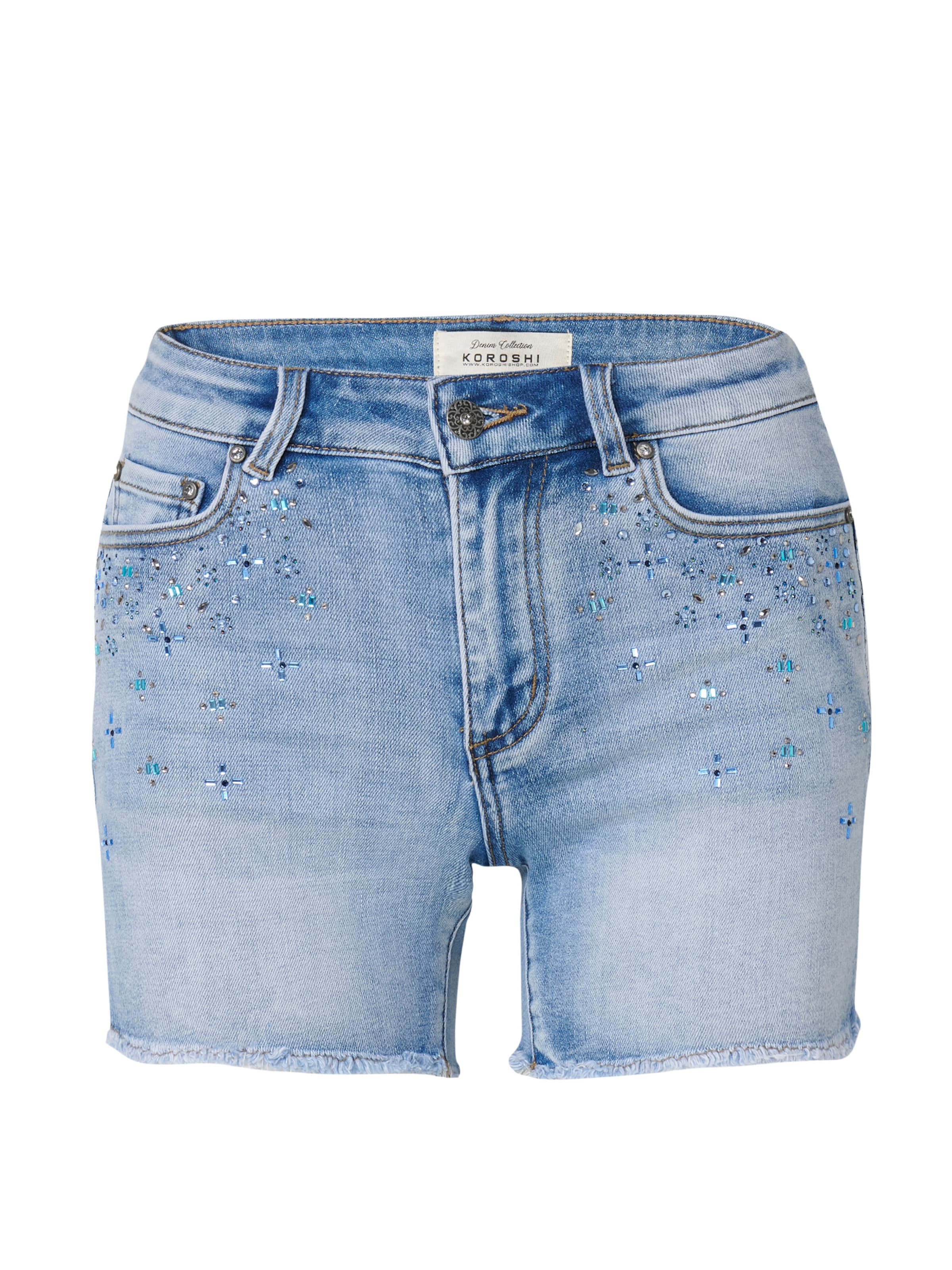 KOROSHI Слим Джинсы в Синий: спереди