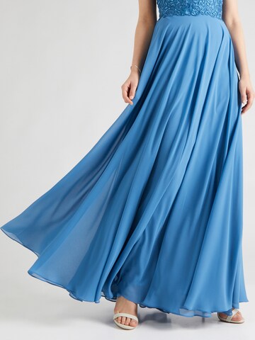 mascara Evening Dress in Blue