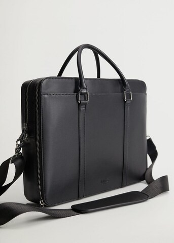 MANGO MAN Document Bag 'Newyork' in Black