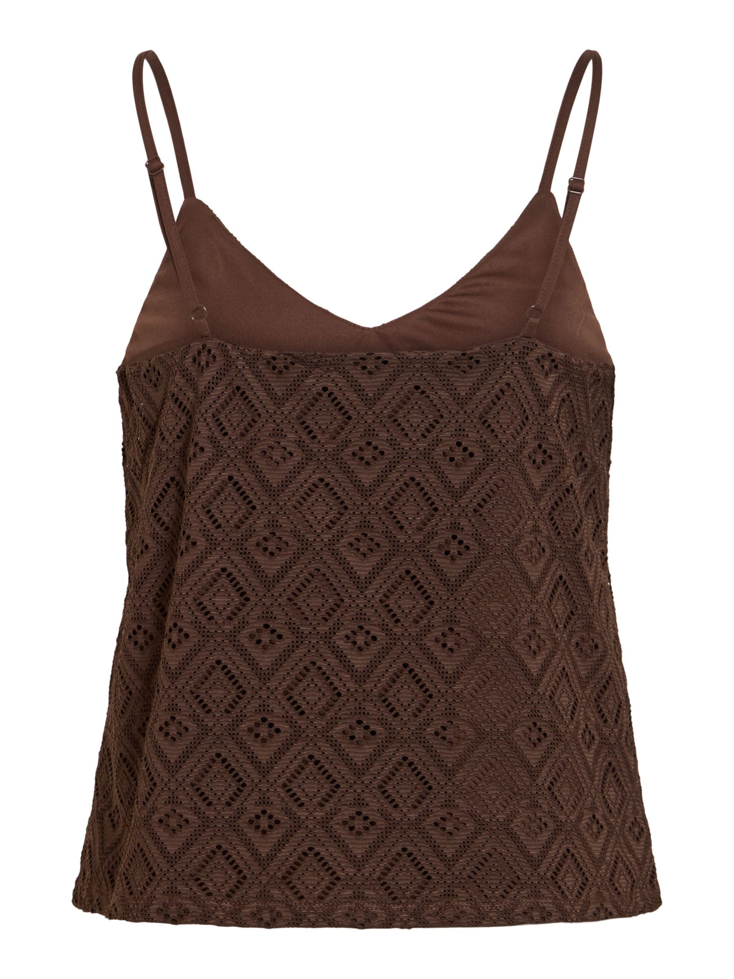 VILA Top 'VINUSA' in Brown