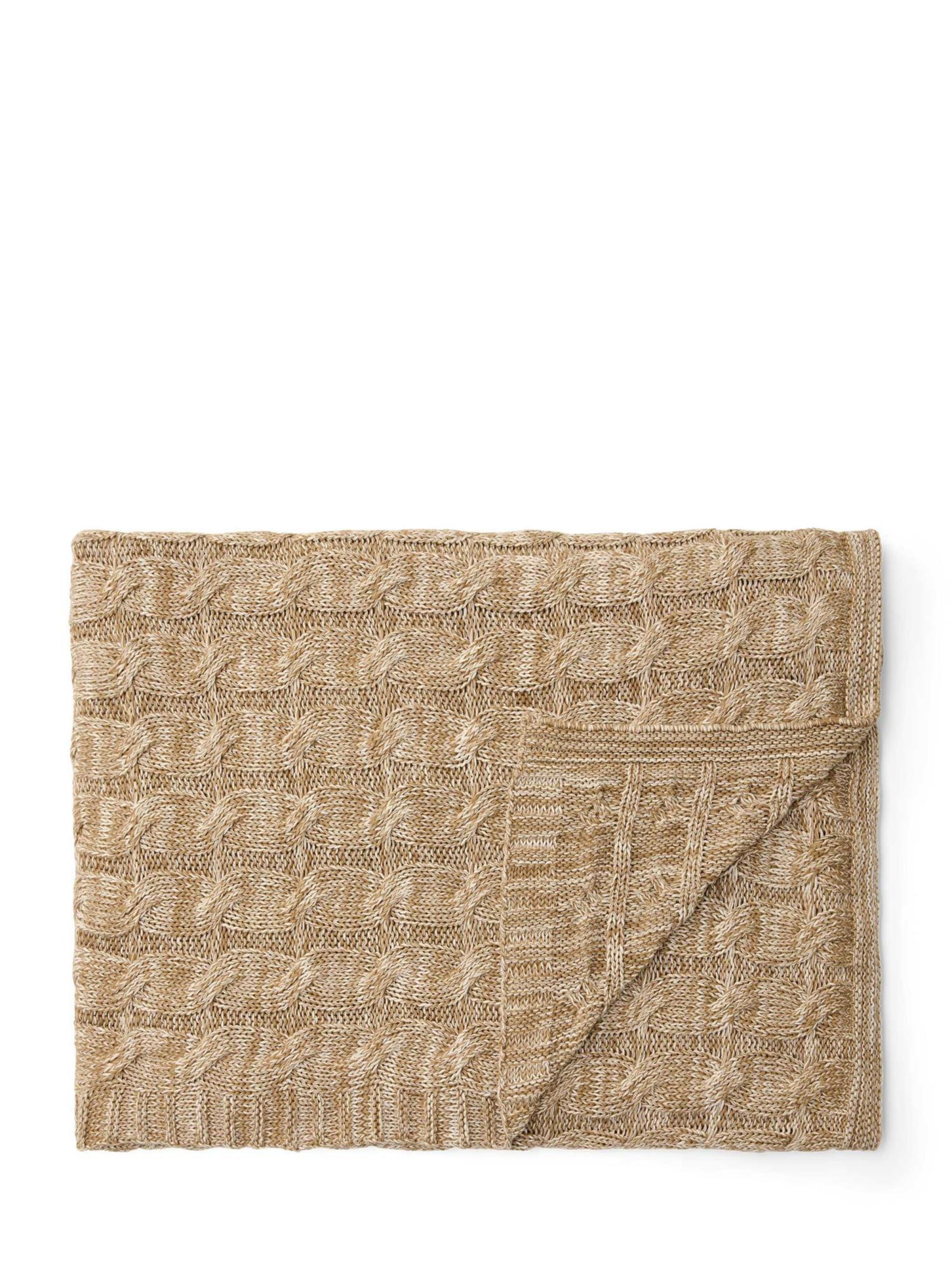 Marc O'Polo Decken ' Ainaa ' in Beige: Vorderseite