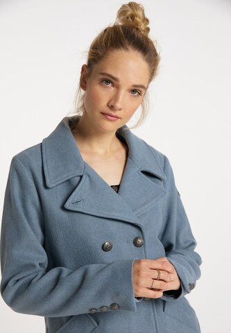 DreiMaster Vintage Between-Seasons Coat in Blue