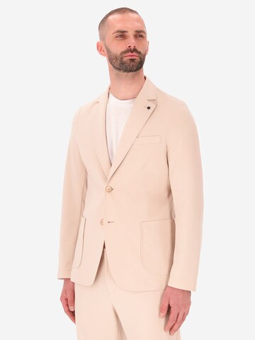 Distretto12 Regular fit Colbert 'Milano' in Beige: voorkant