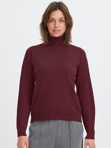 Pullover ' OXBMMNORA ROLLNECK ' di Oxmo in rosso