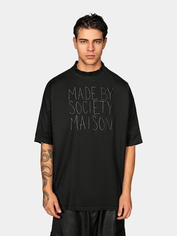 Maglietta 'Unfinished Tee T-Shirt - T17653' di Made By Society in nero: frontale