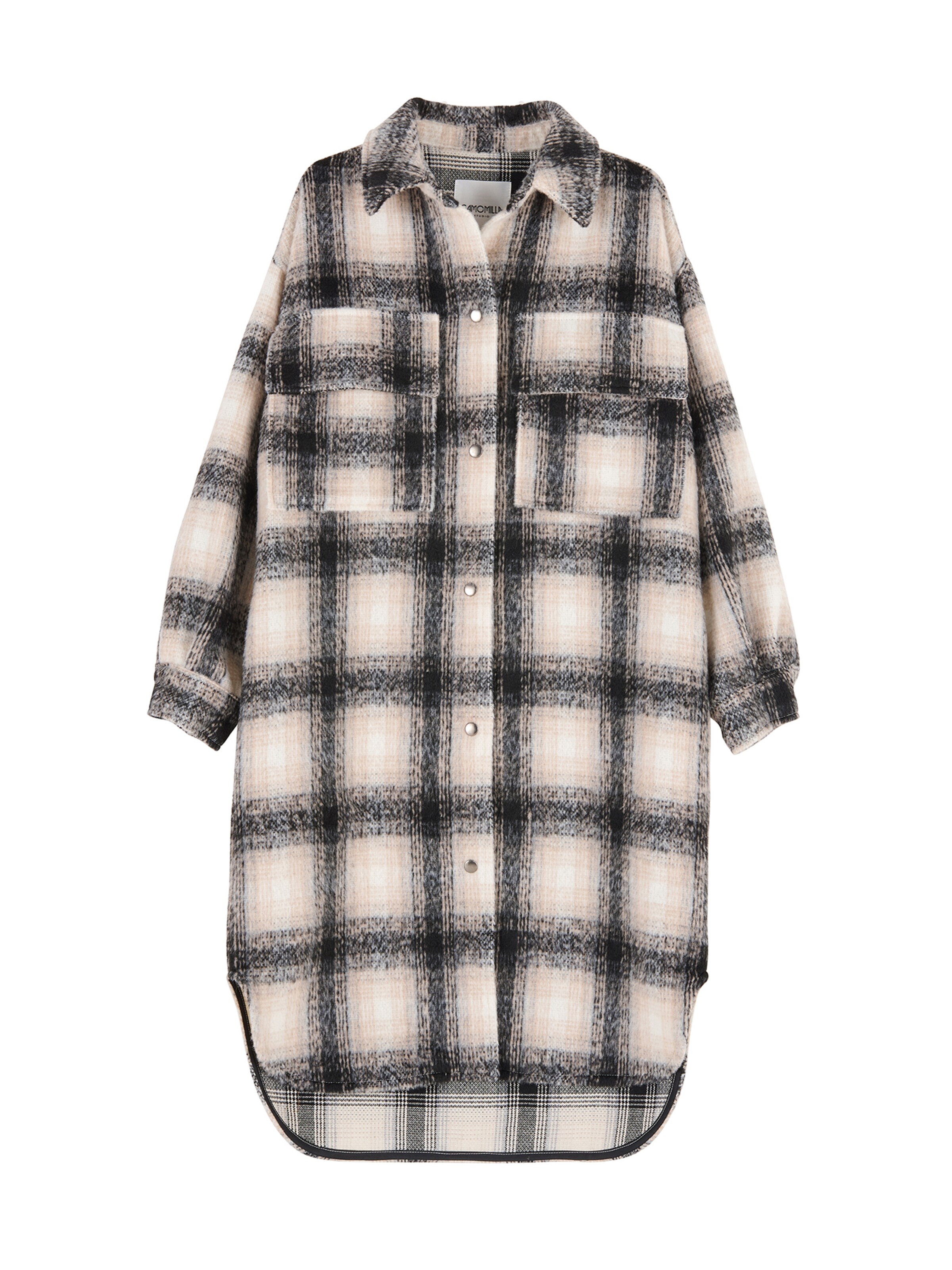 Camomilla Italia Übergangsmantel 'Claudio' in beigemeliert / schwarzmeliert, Produktansicht