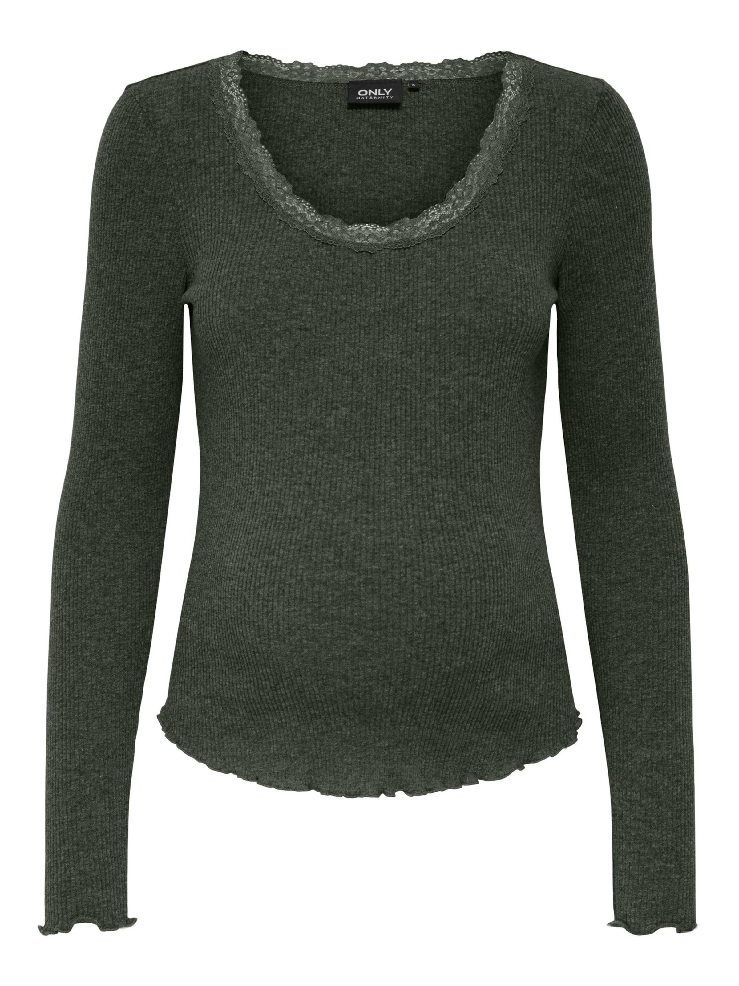 Only Maternity Shirts 'Xena' i grøn: forside