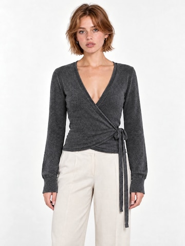 Busem Top 'Strickoberteile' in Grey: front