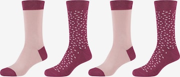 camano Socks in Pink: front