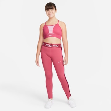 NIKE Skinny Hose in Pink