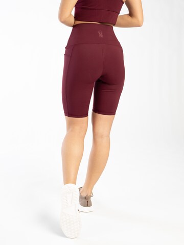 Skinny Pantaloni sport de la Spyder pe roșu