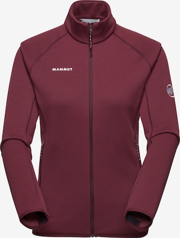 MAMMUT Funktionsfleecejacke ‘Aconcagua’ in Rot: Vorderseite