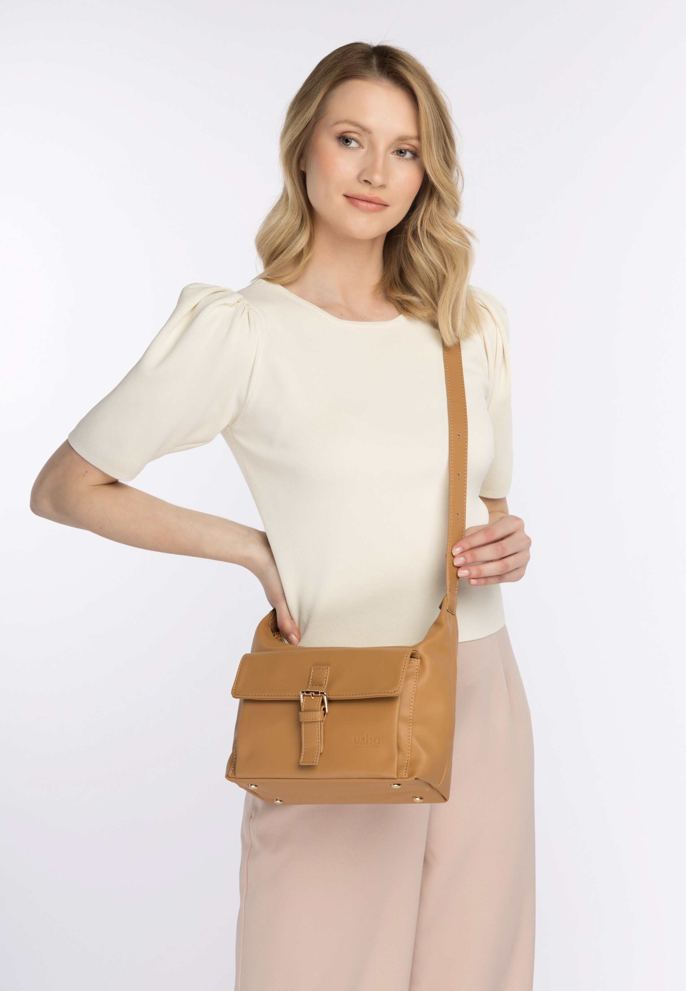 Frauen Taschen & Rucksäcke usha BLACK LABEL Schultertasche in Braun - XB33546 Frauen Taschen & Rucksäcke usha BLACK LABEL Schultertasche in Braun - XB33546