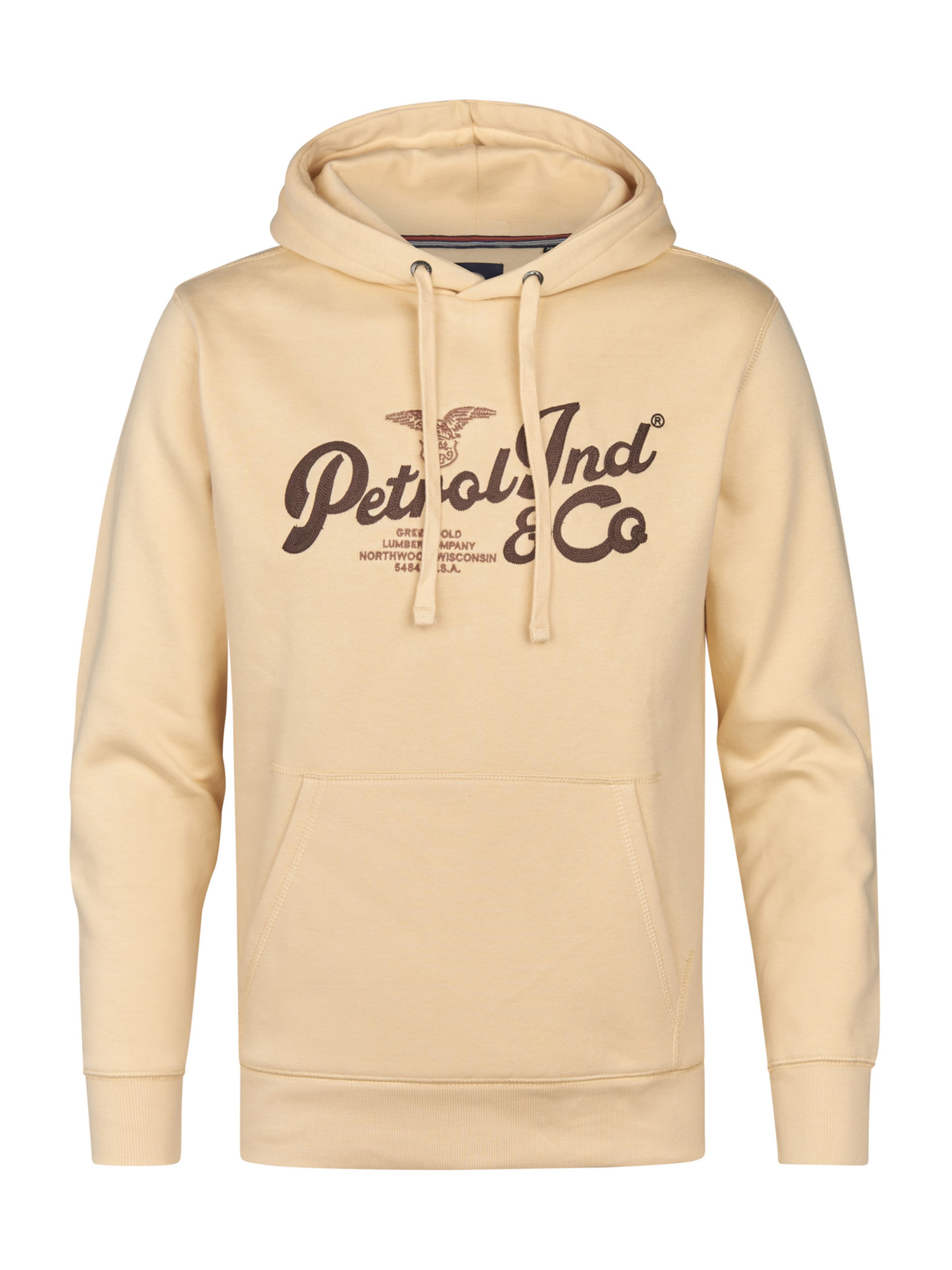 Sweat-shirt 'Kennewick' Petrol Industries en beige : devant