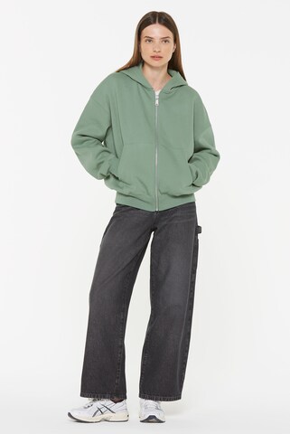 Harlem Soul /Damen BRU-NO Hoodie Jacket Oversized Unisex in Grün