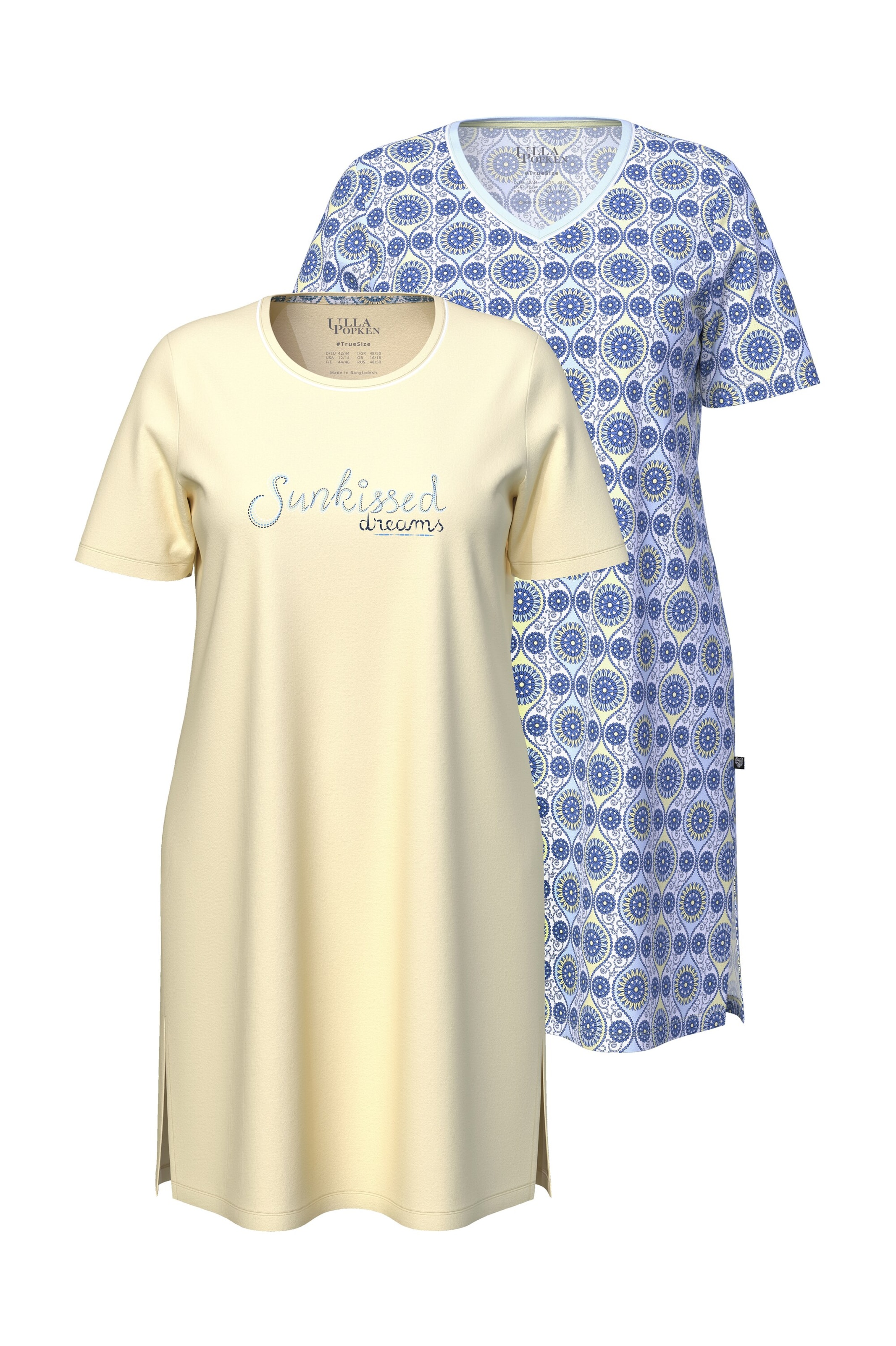 Ulla Popken Nachthemd in Blau: Vorderseite