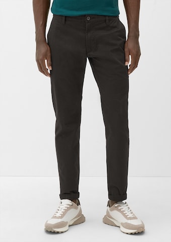 s.Oliver Slim fit Chino Pants in Black: front